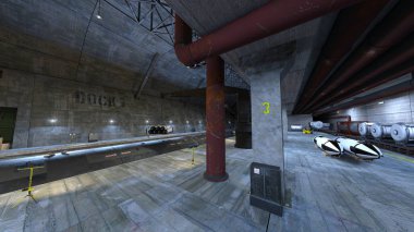 Denizaltı 3d cg işleme yerleştirme