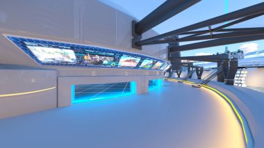 gelecek şehir 3d cg işleme