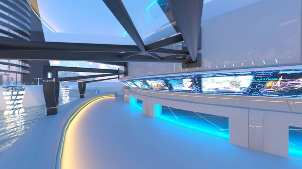 gelecek şehir 3d cg işleme