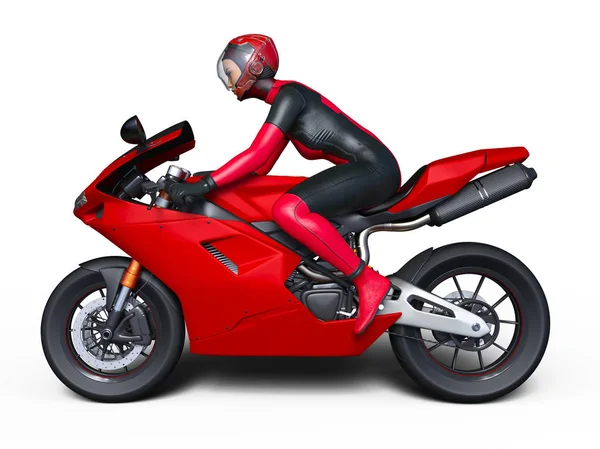 3d cg işleme bir süper kadın binici