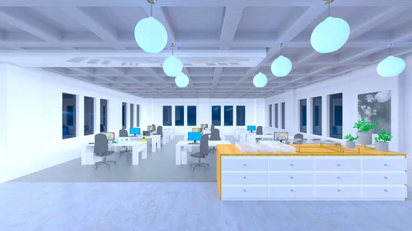 3D CG rendering of the office — Stock Photo, Image