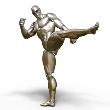 3d cg işleme bir robot