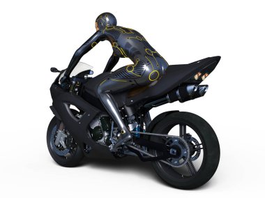 3d cg işleme bir süper kadın binici