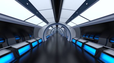 3d cg işleme uzay istasyonu