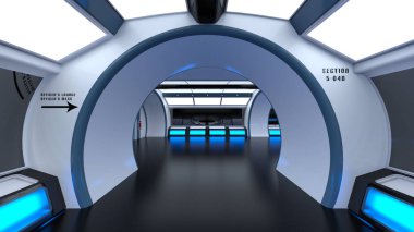 3d cg işleme uzay istasyonu