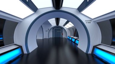 3d cg işleme uzay istasyonu