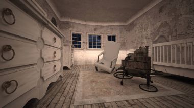 çocuk odası 3d cg render
