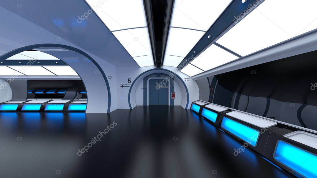 3D CG rendering of the space station