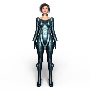 3d cg işleme süper bir kadın