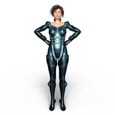 3d cg işleme süper bir kadın