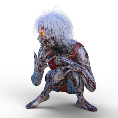bir kadın zombi 3d cg işleme