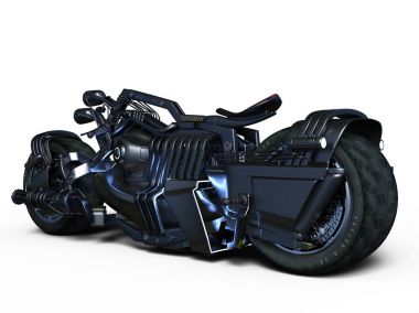 bir motosiklet 3d cg render