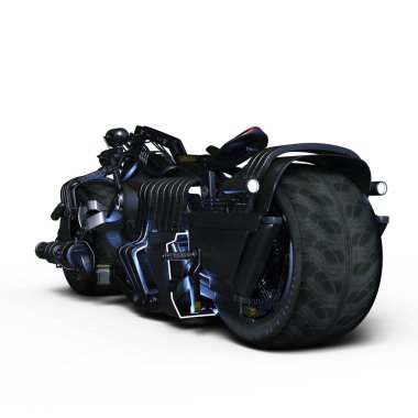 bir motosiklet 3d cg render