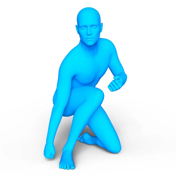 3D CG rendering of a male body — Stock Photo, Image