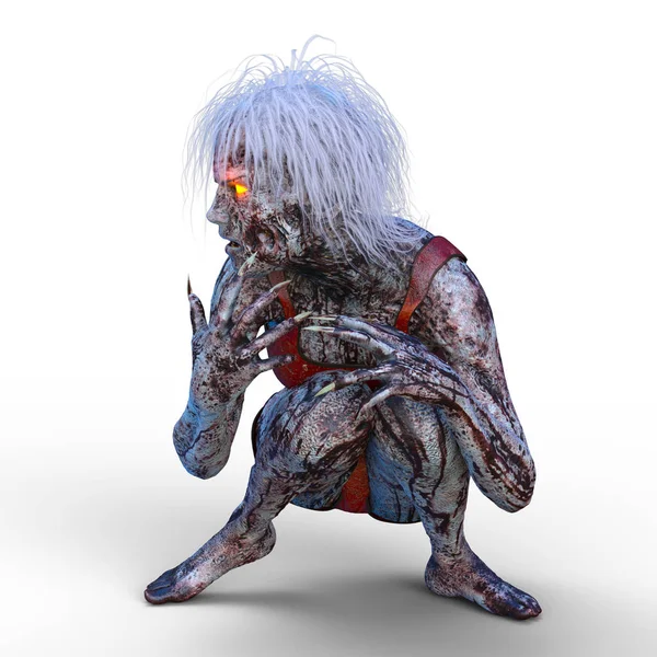 bir kadın zombi 3d cg işleme