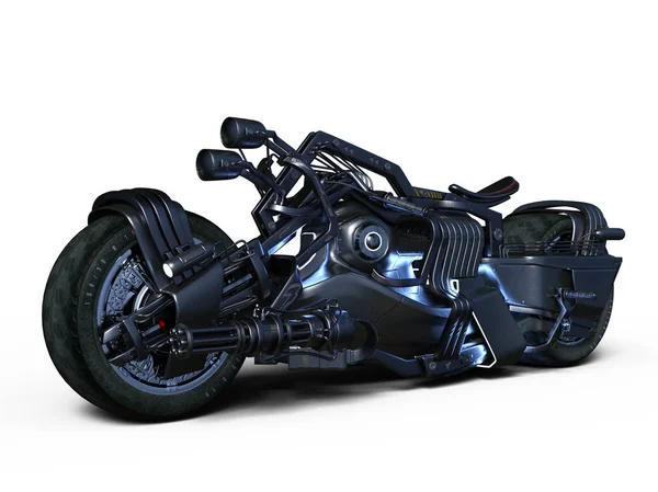 3D-s cg visszaadás-ból egy motorkerékpár — Stock Fotó
