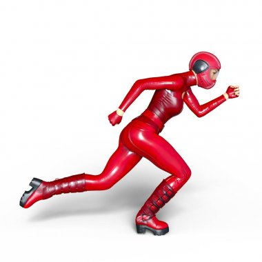 3d cg işleme süper bir kadın