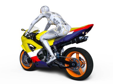 3d cg işleme bir süper kadın binici