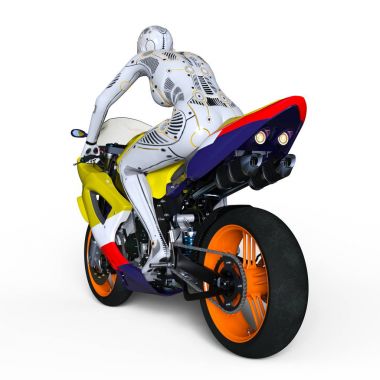 3d cg işleme bir süper kadın binici