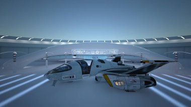 gelecek şehir 3d cg işleme