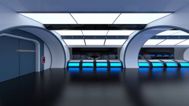 3d cg işleme uzay istasyonu