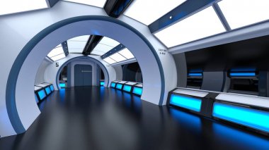 3d cg işleme uzay istasyonu