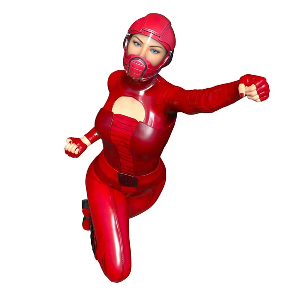 3D CG rendering of a super woman — Stock Photo, Image