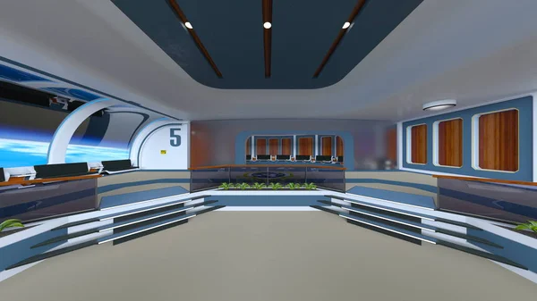 Rendering 3D CG della sala riunioni — Foto Stock