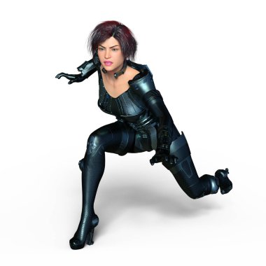 3d cg işleme süper bir kadın