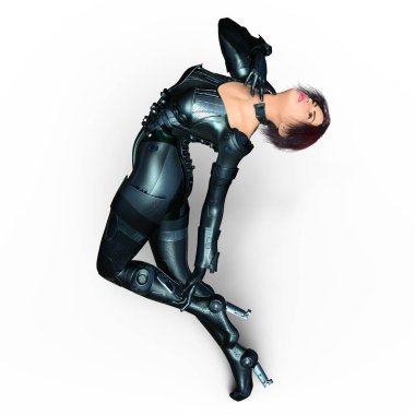 3d cg işleme süper bir kadın