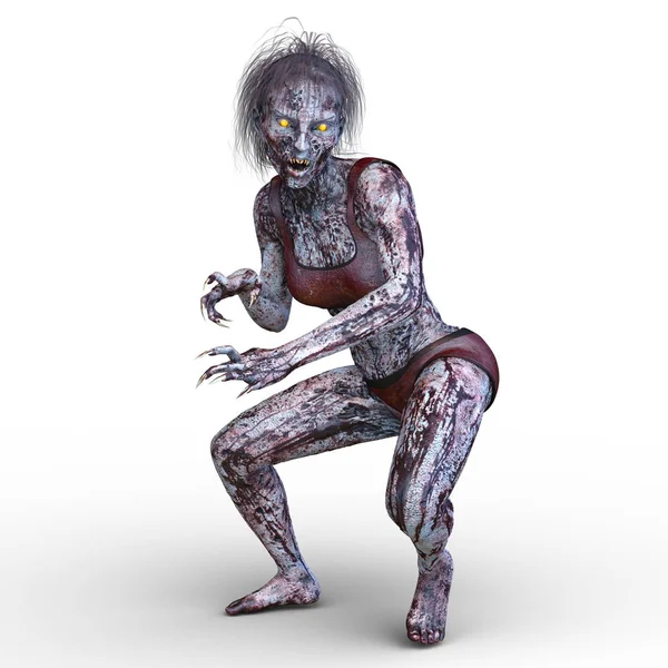 bir kadın zombi 3d cg işleme