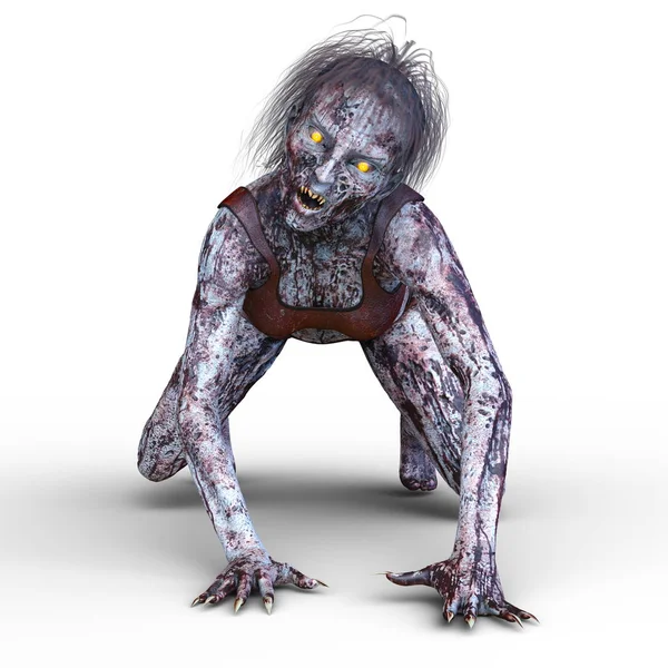 bir kadın zombi 3d cg işleme