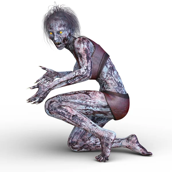 bir kadın zombi 3d cg işleme