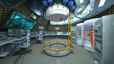 3d cg işleme uzay istasyonu