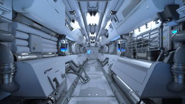 3d cg işleme uzay istasyonu