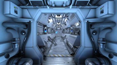 3d cg işleme uzay istasyonu