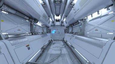 3d cg işleme uzay istasyonu