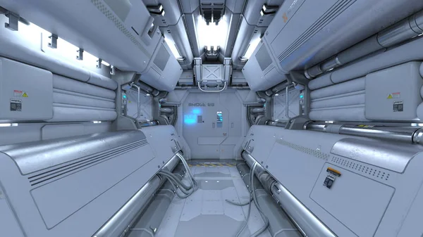 Rendu 3D 3D de la station spatiale — Photo