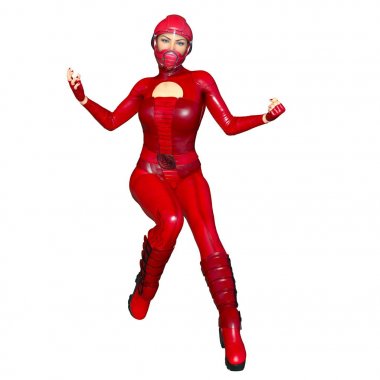 3d cg işleme süper bir kadın