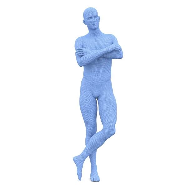 3D cg ztvárnění mužského těla — Stock fotografie