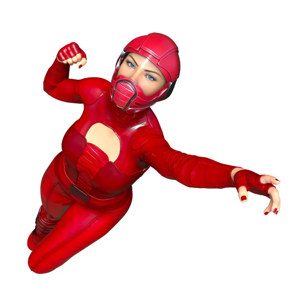 3D CG rendering of a super woman — Stock Photo, Image