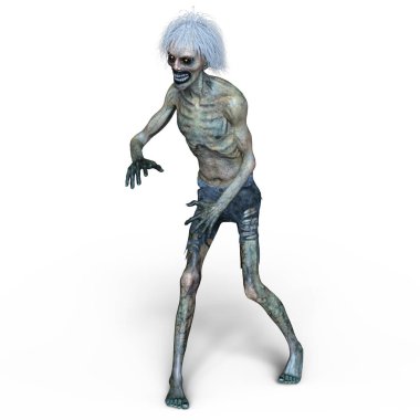 3d cg işleme bir zombi