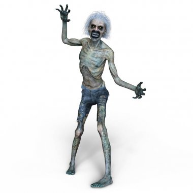 3d cg işleme bir zombi