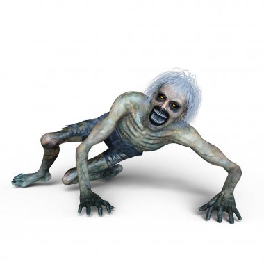 3d cg işleme bir zombi