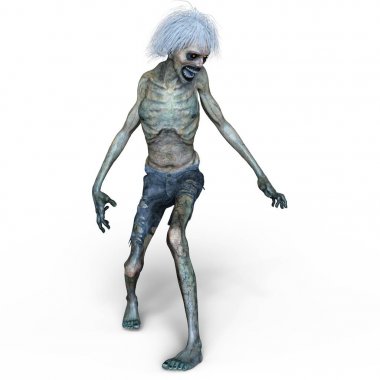 3d cg işleme bir zombi