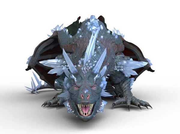 3D CG renderização de um dragão — Fotografia de Stock