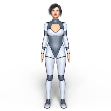 3d cg işleme süper bir kadın