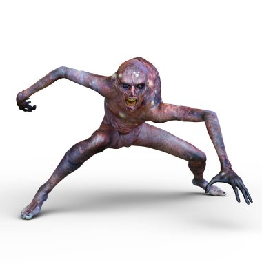 3d cg işleme bir zombi