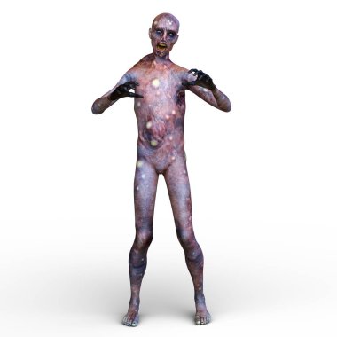 3d cg işleme bir zombi