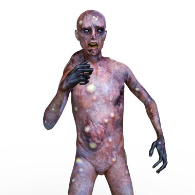 3d cg işleme bir zombi